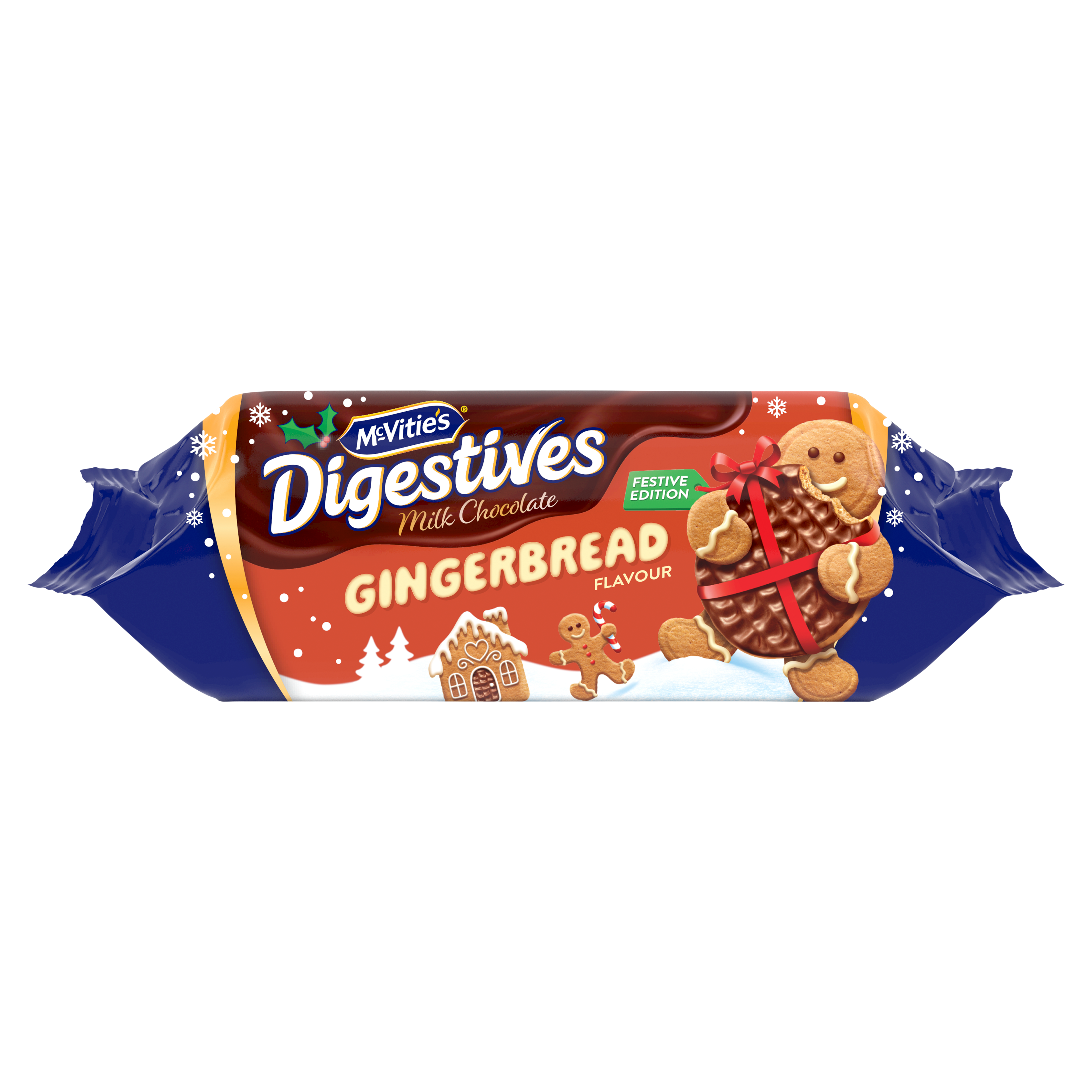 McVitie's Digestive Milk Chocolate Gingerbread flavour product
