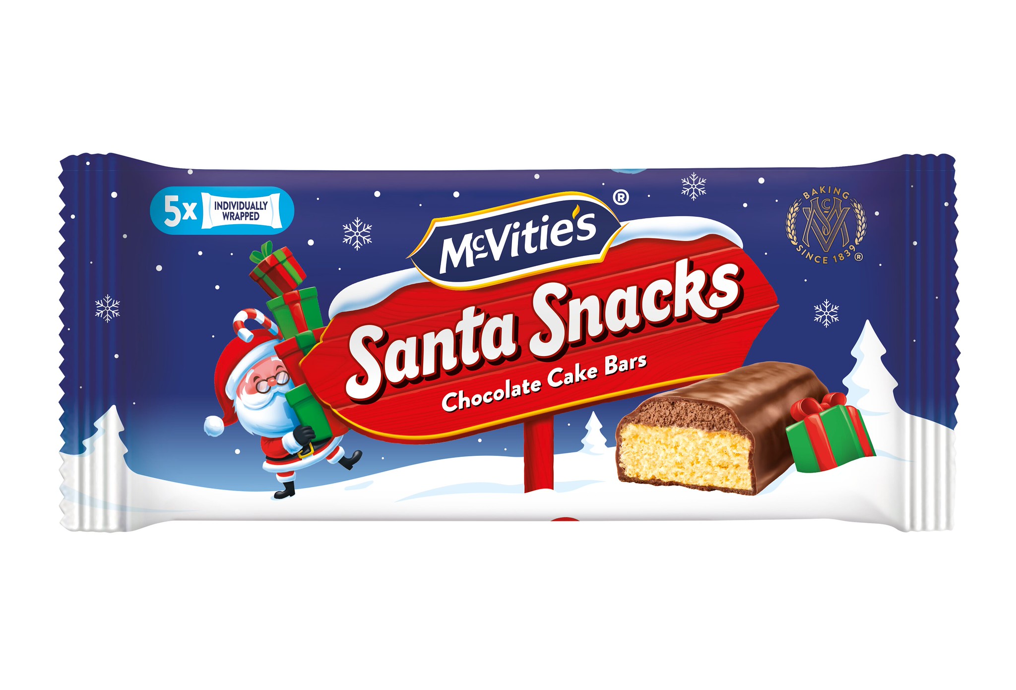 McVitie's Santa Snacks Chocolate Cake Bars